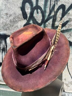 TEQUILA SUNRISE Custom Burned Hat